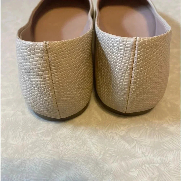 Mix No. 6 Danzey Ballet Flats Bone Tan Snakeskin Size 7.5 - Picture 6 of 7